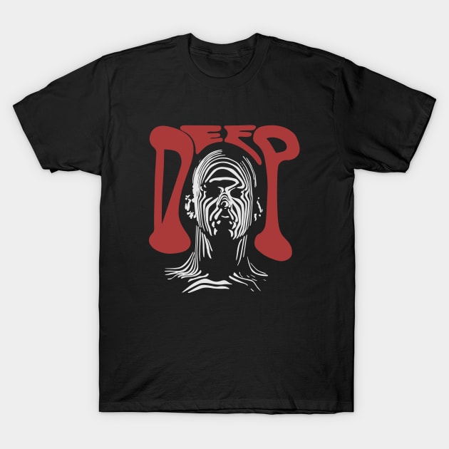 Deep Human Noir Vintage Retro T-Shirt by MaxGraphic